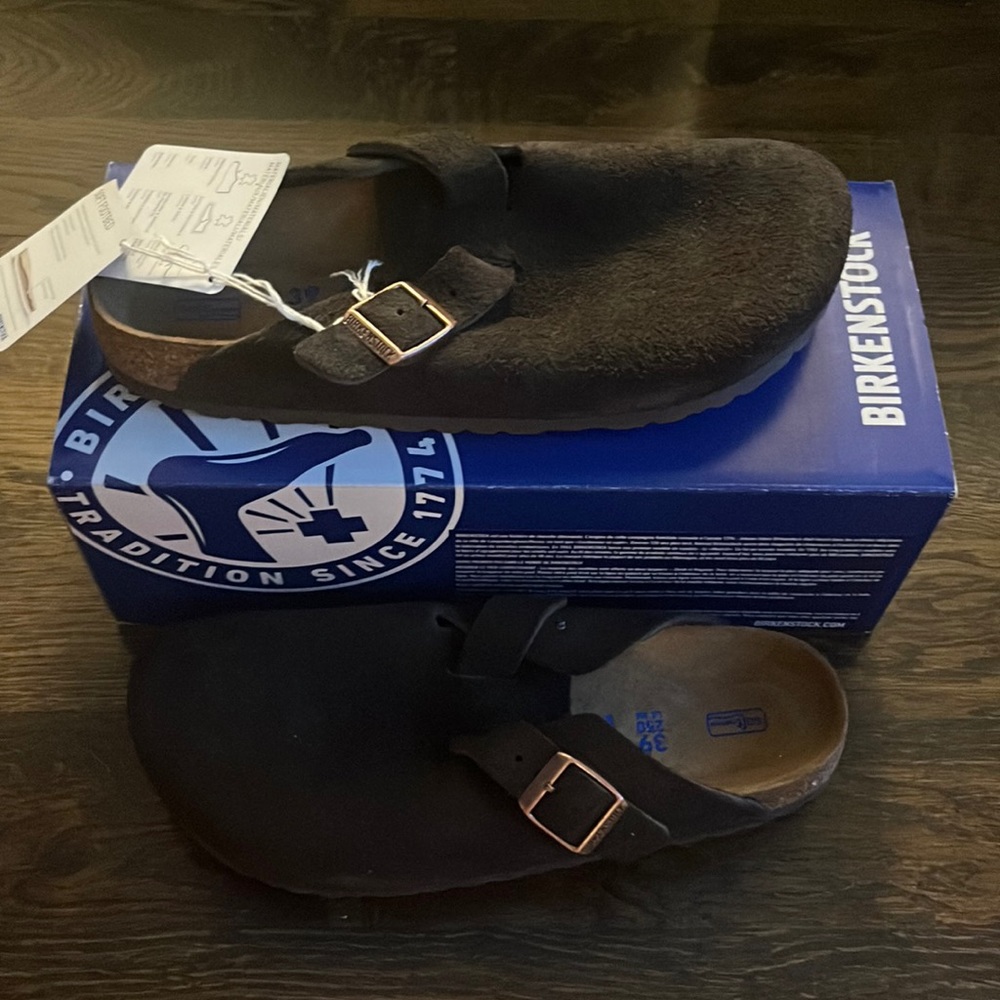 Boston mocha Birkenstocks